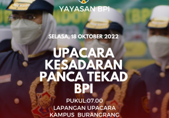 Upacara Panca Tekad BPI 18 Oktober 2022